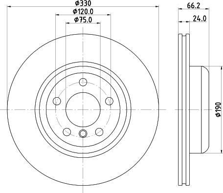 HELLA PAGID 8DD 355 133-711 - Bremžu diski ps1.lv