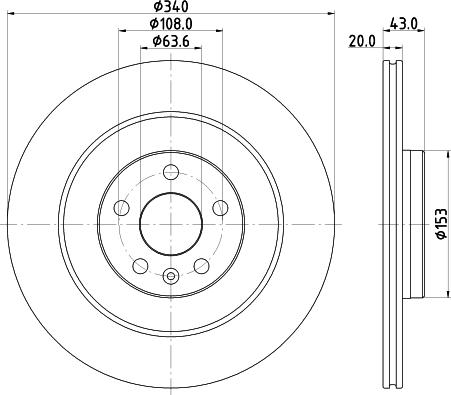 HELLA PAGID 8DD 355 132-071 - Bremžu diski ps1.lv