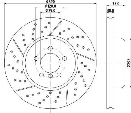 HELLA PAGID 8DD 355 132-811 - Bremžu diski ps1.lv