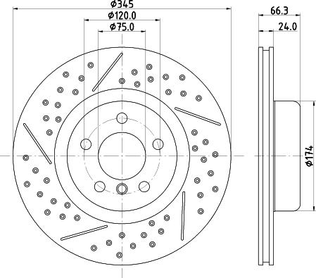 HELLA PAGID 8DD 355 132-791 - Bremžu diski ps1.lv