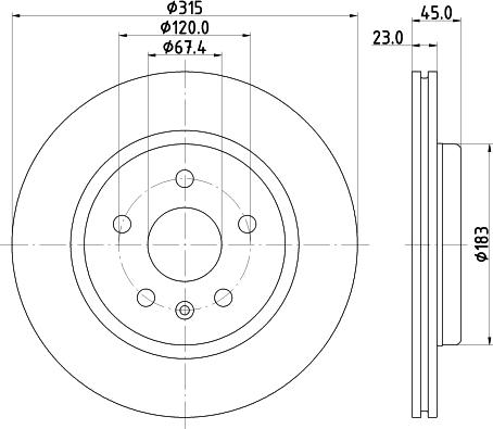 HELLA PAGID 8DD 355 132-751 - Bremžu diski ps1.lv