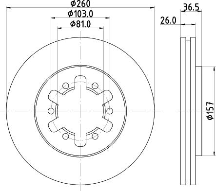 HELLA PAGID 8DD 355 129-911 - Bremžu diski ps1.lv