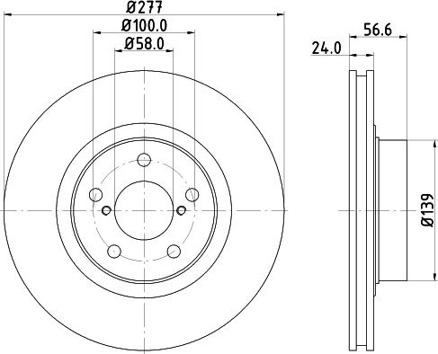 HELLA PAGID 8DD 355 129-421 - Bremžu diski ps1.lv