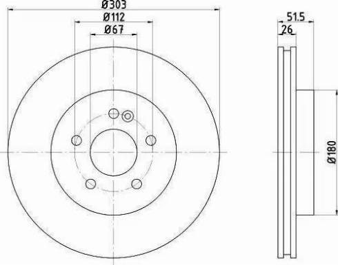 HELLA PAGID 8DD 355 121-041 - Bremžu diski ps1.lv