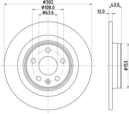 HELLA PAGID 8DD 355 126-991 - Bremžu diski ps1.lv