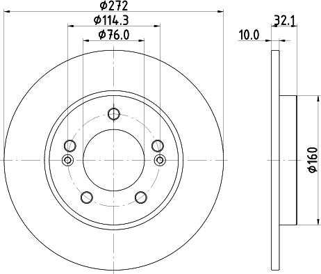 HELLA PAGID 8DD 355 126-501 - Bremžu diski ps1.lv