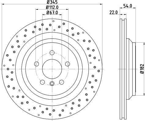 HELLA PAGID 8DD 355 126-281 - Bremžu diski ps1.lv