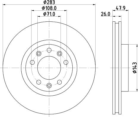 HELLA PAGID 8DD 355 120-481 - Bremžu diski ps1.lv