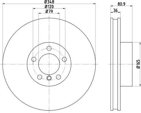 HELLA PAGID 8DD 355 120-641 - Bremžu diski ps1.lv