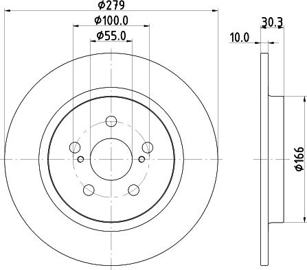 HELLA PAGID 8DD 355 120-191 - Bremžu diski ps1.lv