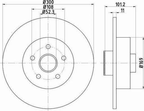 HELLA PAGID 8DD 355 120-121 - Bremžu diski ps1.lv