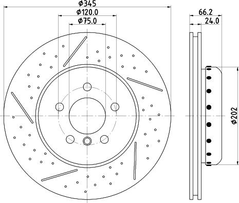 HELLA PAGID 8DD 355 120-781 - Bremžu diski ps1.lv