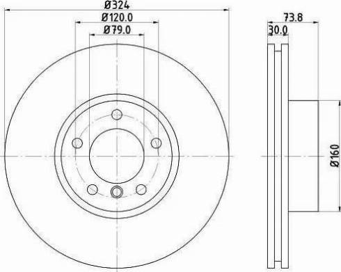 HELLA PAGID 8DD 355 121-031 - Bremžu diski ps1.lv