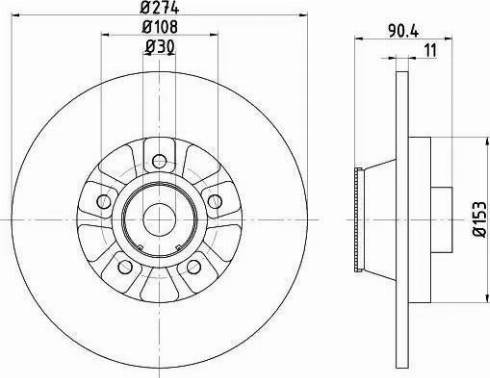 HELLA PAGID 8DD 355 120-571 - Bremžu diski ps1.lv