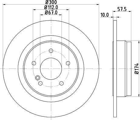 HELLA PAGID 8DD 355 123-681 - Bremžu diski ps1.lv