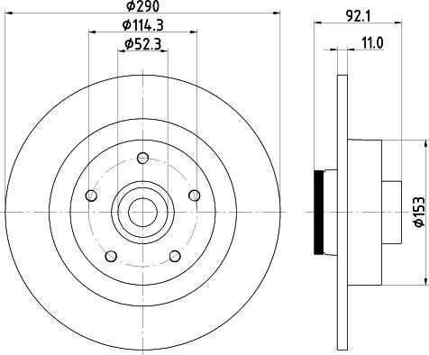 HELLA PAGID 8DD 355 123-371 - Bremžu diski ps1.lv