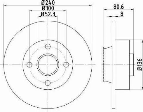 HELLA PAGID 8DD 355 113-481 - Bremžu diski ps1.lv