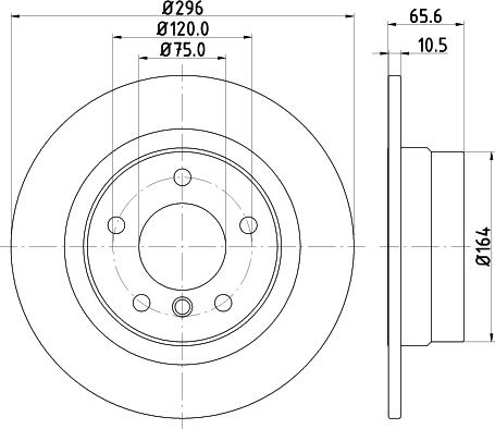 HELLA PAGID 8DD 355 123-771 - Bremžu diski ps1.lv