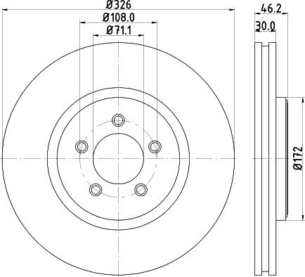 HELLA PAGID 8DD 355 122-982 - Bremžu diski ps1.lv