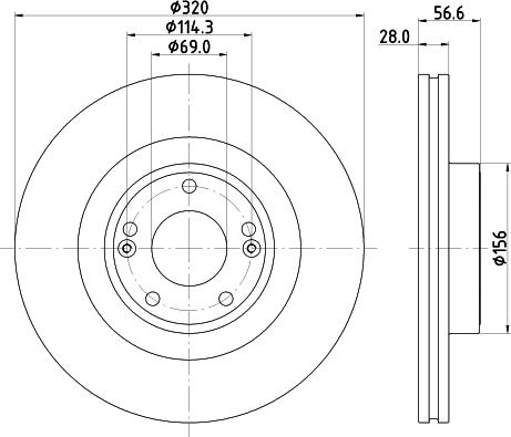 HELLA PAGID 8DD 355 122-461 - Bremžu diski ps1.lv