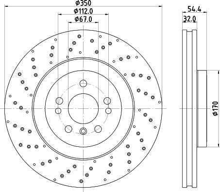 HELLA PAGID 8DD 355 122-541 - Bremžu diski ps1.lv