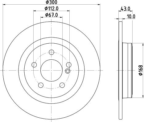 HELLA PAGID 8DD 355 122-871 - Bremžu diski ps1.lv