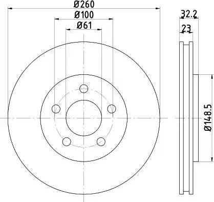 Meyle 58-15 521 0004/PD - Bremžu diski ps1.lv