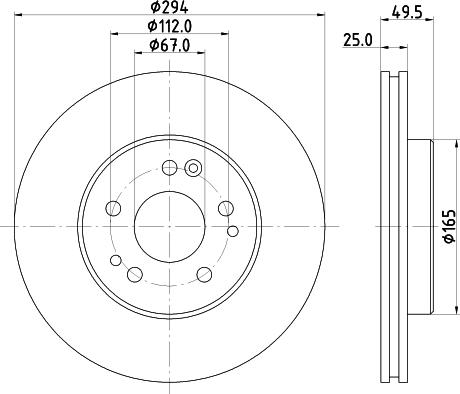 HELLA PAGID 8DD 355 122-242 - Bremžu diski ps1.lv