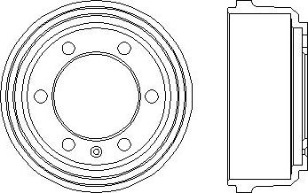 HELLA PAGID 8DT 355 300-091 - Bremžu trumulis ps1.lv