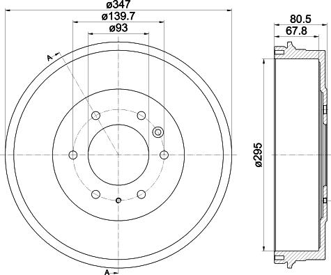 HELLA PAGID 8DT 355 301-831 - Bremžu trumulis ps1.lv