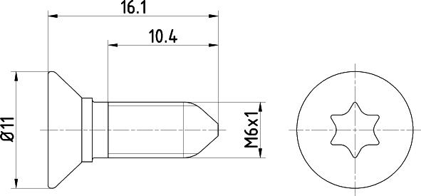 HELLA PAGID 8DZ 355 209-081 - Skrūve, Bremžu disks ps1.lv