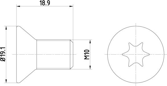 HELLA PAGID 8DZ 355 209-101 - Skrūve, Bremžu disks ps1.lv