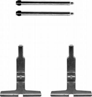 HELLA PAGID 8DZ 355 204-061 - Piederumu komplekts, Disku bremžu uzlikas ps1.lv