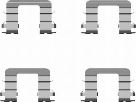 HELLA PAGID 8DZ 355 204-131 - Piederumu komplekts, Disku bremžu uzlikas ps1.lv