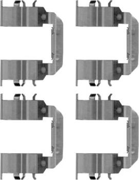 HELLA PAGID 8DZ 355 204-751 - Piederumu komplekts, Disku bremžu uzlikas ps1.lv