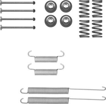 HELLA PAGID 8DZ 355 205-411 - Piederumu komplekts, Bremžu loki ps1.lv