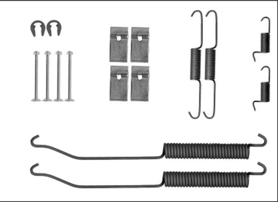 HELLA PAGID 8DZ 355 205-871 - Piederumu komplekts, Bremžu loki ps1.lv