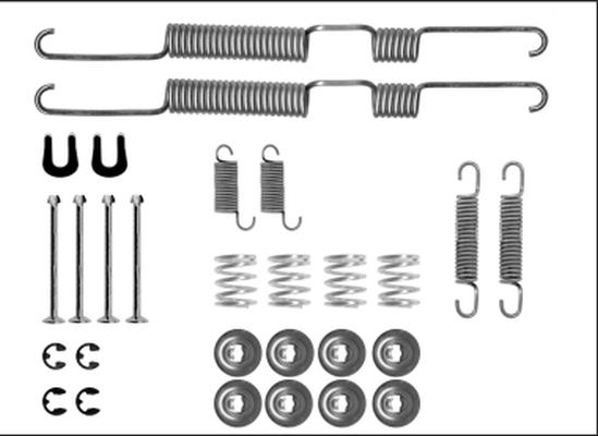 HELLA PAGID 8DZ 355 206-061 - Piederumu komplekts, Bremžu loki ps1.lv