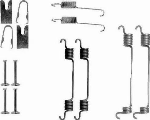 HELLA PAGID 8DZ 355 200-611 - Piederumu komplekts, Bremžu loki ps1.lv