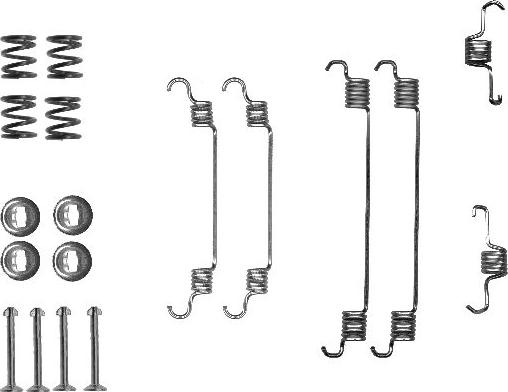 HELLA PAGID 8DZ 355 200-681 - Piederumu komplekts, Bremžu loki ps1.lv