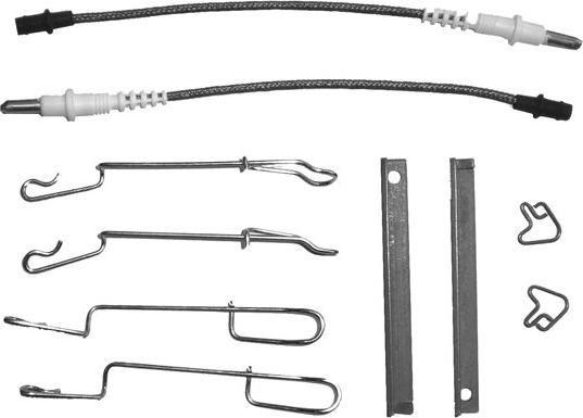 HELLA PAGID 8DZ 355 203-011 - Piederumu komplekts, Disku bremžu uzlikas ps1.lv