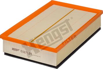 Hengst Filter E587L01 - Gaisa filtrs ps1.lv