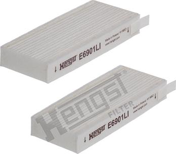 Hengst Filter E6901LI-2 - Filtrs, Salona telpas gaiss ps1.lv