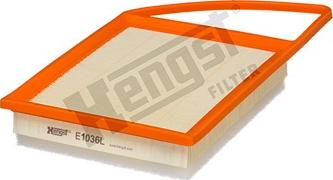 Hengst Filter E1036L - Gaisa filtrs ps1.lv