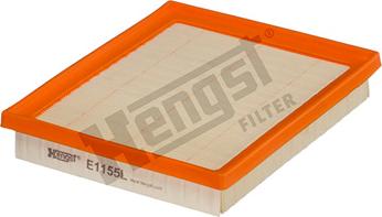 Hengst Filter E1155L - Gaisa filtrs ps1.lv
