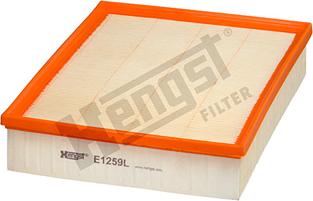 Hengst Filter E1259L - Gaisa filtrs ps1.lv