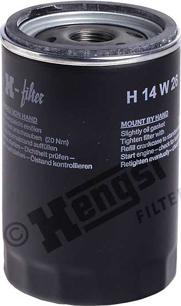 Hengst Filter H14W26 - Eļļas filtrs ps1.lv