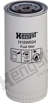 Hengst Filter H18WK04 - Degvielas filtrs ps1.lv