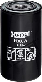 Hengst Filter H360W - Eļļas filtrs ps1.lv