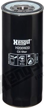 Hengst Filter H200W20 - Eļļas filtrs ps1.lv